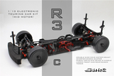 SNRC R3-CR 120022 R3-CR 1/10标准版碳纤中置电房车架4WD